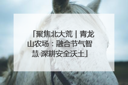 聚焦北大荒｜青龙山农场：融合节气智慧 深耕安全沃土