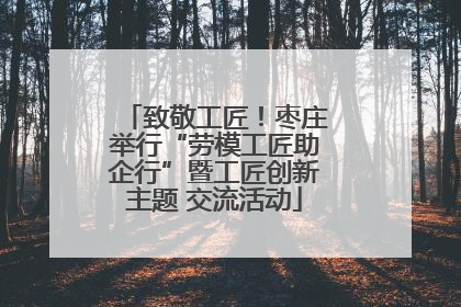 致敬工匠！枣庄举行“劳模工匠助企行”暨工匠创新主题 交流活动
