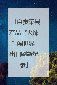 自贡荣县产品“火辣”闯世界 出口刷新纪录