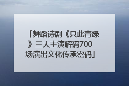 舞蹈诗剧《只此青绿》三大主演解码700场演出文化传承密码