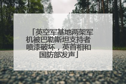 英空军基地两架军机被巴勒斯坦支持者喷漆破坏，英首相和国防部发声