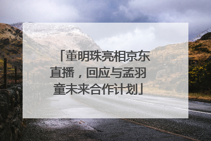 董明珠亮相京东直播，回应与孟羽童未来合作计划