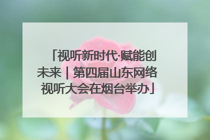 视听新时代·赋能创未来｜第四届山东网络视听大会在烟台举办