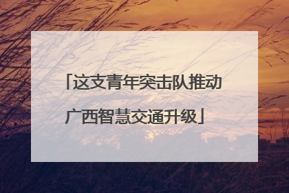 这支青年突击队推动广西智慧交通升级