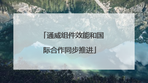 通威组件效能和国际合作同步推进
