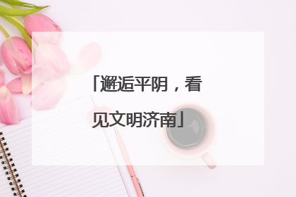 邂逅平阴，看见文明济南