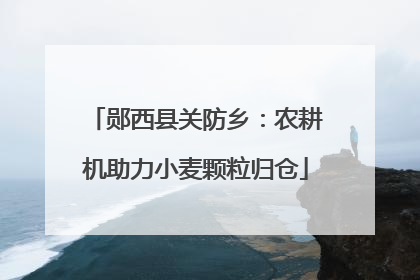 郧西县关防乡：农耕机助力小麦颗粒归仓