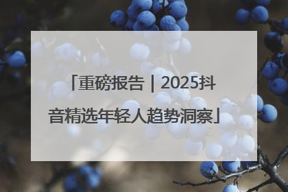 重磅报告｜2025抖音精选年轻人趋势洞察