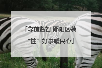 靠前监督 郧阳区装“桩”好事暖民心