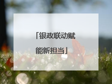 银政联动赋能新担当