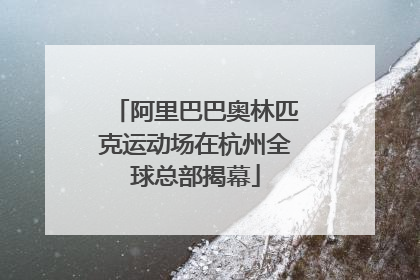 阿里巴巴奥林匹克运动场在杭州全球总部揭幕