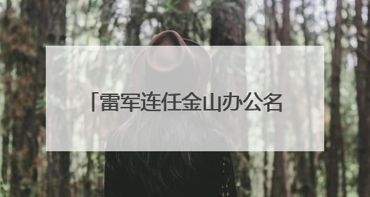 雷军连任金山办公名誉董事长！无薪酬