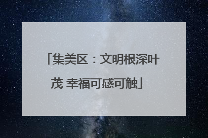 集美区：文明根深叶茂 幸福可感可触