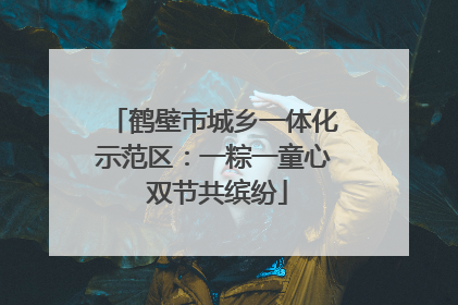 鹤壁市城乡一体化示范区：一粽一童心 双节共缤纷