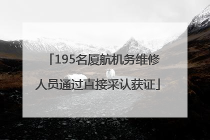 195名厦航机务维修人员通过直接采认获证