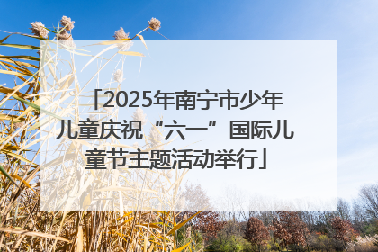 2025年南宁市少年儿童庆祝“六一”国际儿童节主题活动举行