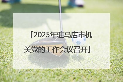 2025年驻马店市机关党的工作会议召开