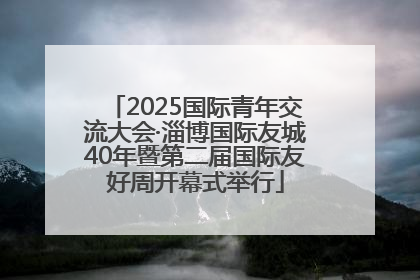 2025国际青年交流大会·淄博国际友城40年暨第二届国际友好周开幕式举行
