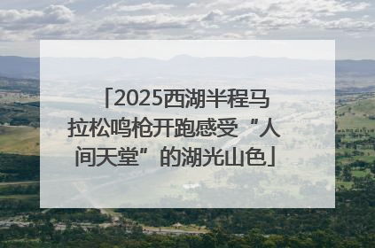 2025西湖半程马拉松鸣枪开跑感受“人间天堂”的湖光山色
