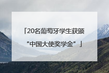20名葡萄牙学生获颁“中国大使奖学金”