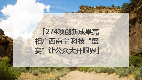 274项创新成果亮相广西南宁 科技“盛宴”让公众大开眼界