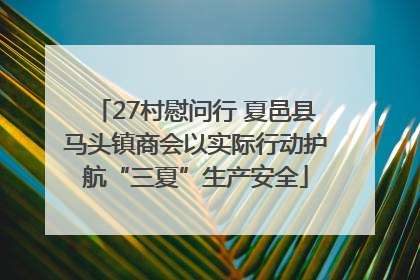27村慰问行 夏邑县马头镇商会以实际行动护航“三夏”生产安全