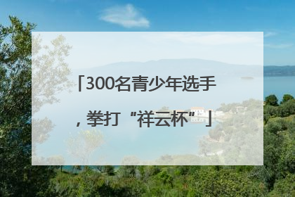 300名青少年选手，拳打“祥云杯”