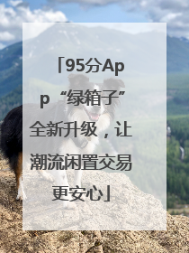 95分App“绿箱子”全新升级，让潮流闲置交易更安心