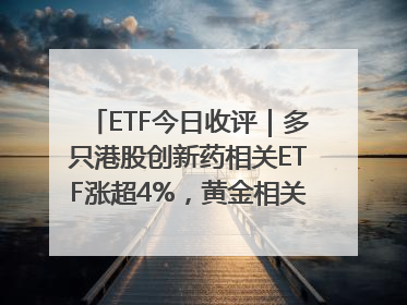 ETF今日收评｜多只港股创新药相关ETF涨超4%，黄金相关ETF跌逾1%