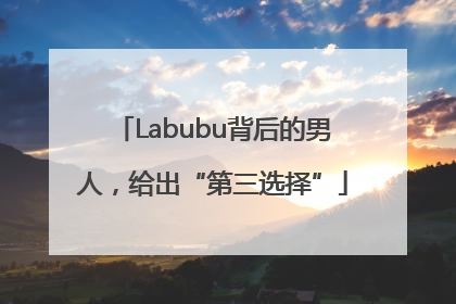 Labubu背后的男人，给出“第三选择”